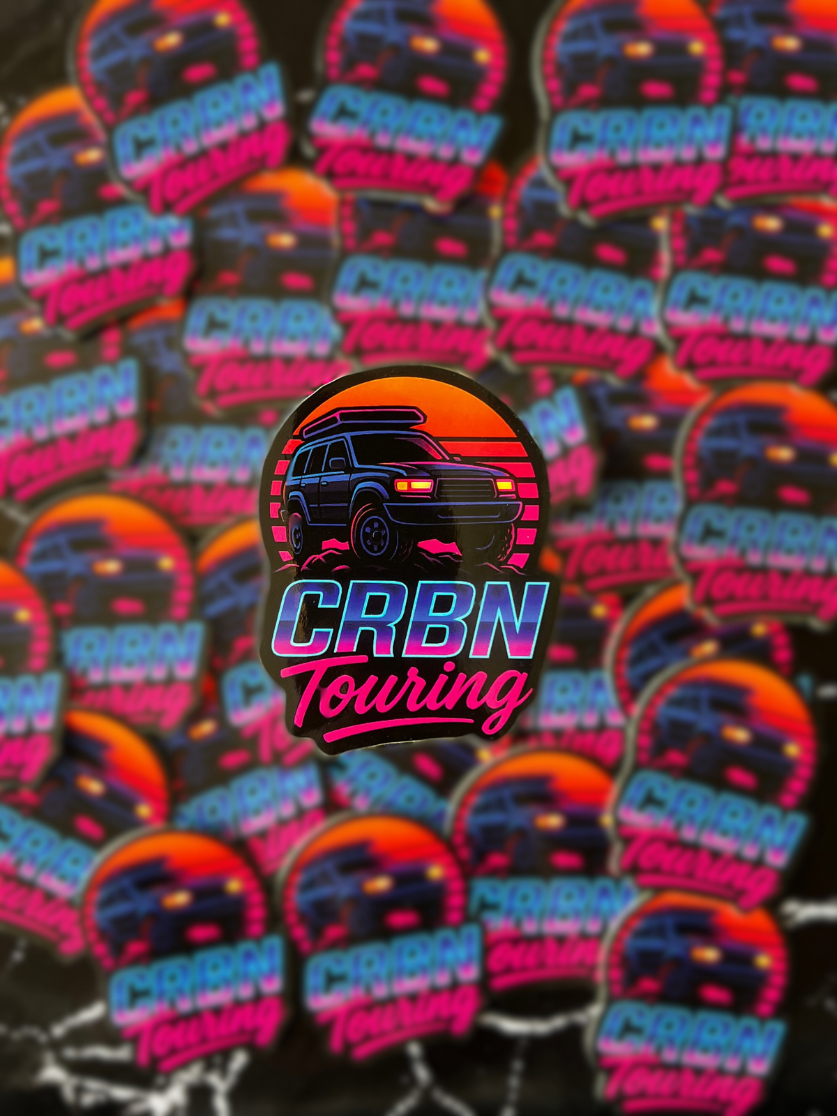 Cba Sticker CRBN Retro Neon Sticker – Carbon Touring